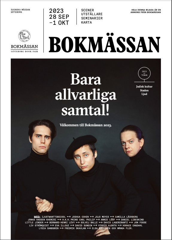 Framsida Mässtidningen Bokmässan 2023