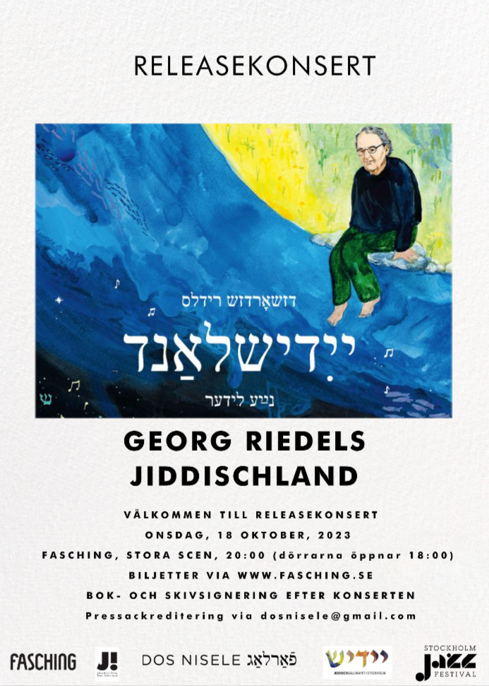 Releasekonsert: Georg Riedels Jiddischland 18 oktober 2023 Fasching